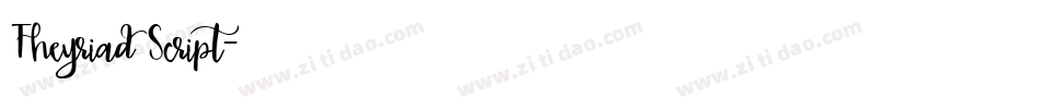 Theyriad Script字体转换